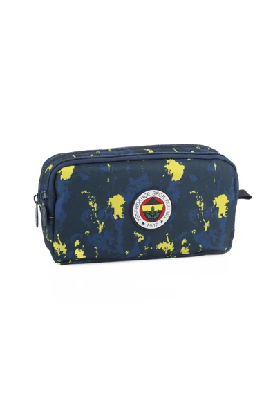Fenerbahçe Arma Orjinal Lisanslı Kamuflaj Kalem Çantası İki Bölmeli Kalemlik