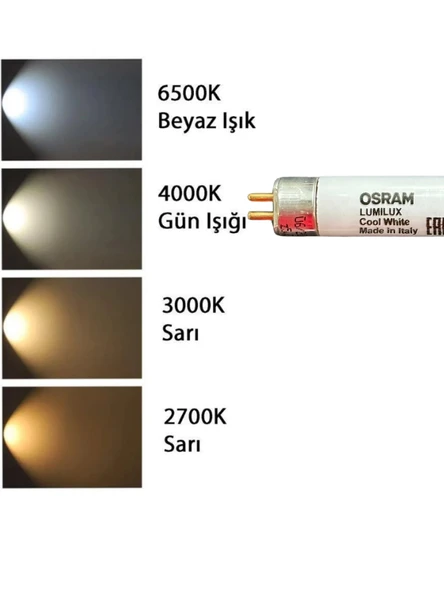 (1 Adet) Osram 14W 840 Günışığı (4000K) G5 Duylu T5 Floresan - 3