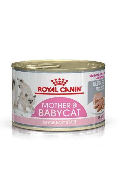 Royal Canin Mother&babycat Gebe/laktasyondaki Anne Ve Yavru Kedi Için Kedi Konservesi 195g - 1