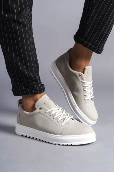 ET152 Cool Bağcıklı Süet Erkek Günlük Spor Klasik Ayakkabı BT - Gri ürün görseli