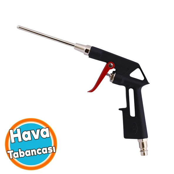 Hava Üfleme Tabancası Profesyonel Uzun Ağızlı Uçlu Temizlik Toz Giderme Tabancası Kompresör 12 cm