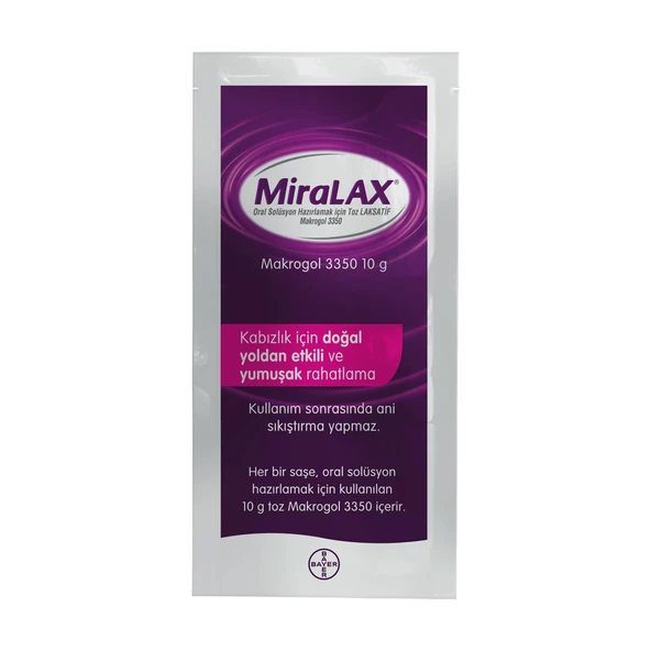 MiraLAX Oral Solüsyon Hazırlamak İçin Toz Laksatif Makrogol 3350 - 4