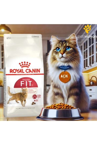 Royal Canin Fit 32 Açık Yetişkin Kedi Maması 1 KG PAKETLENMİŞ AÇIK - 1