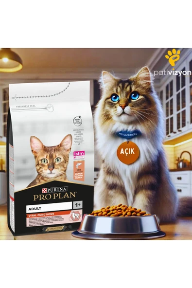 Pro Plan Yetişkin Somonlu Kedi Maması 1 Kg Açık - 1