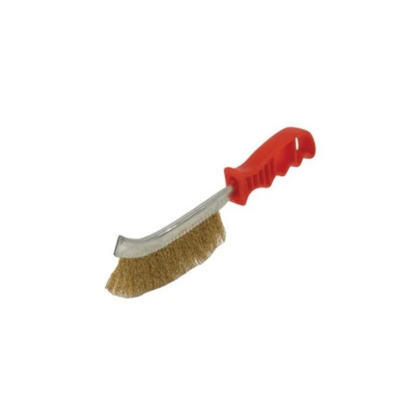 Eğri Saplı Tel Fırça Tek Sıra ( Plastik Saplı) - 2