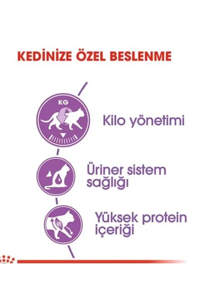 Royal Canin Sterilised37 Kısırlaştırılmış Kediler Için Kuru Kedi Maması 4kg - 3