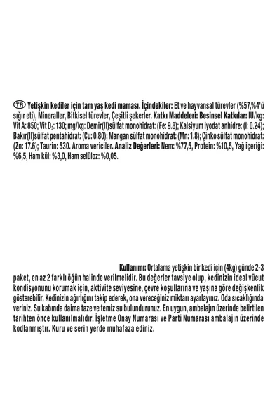 Gourmet Gold Parça Etli Ve Soslu Sığır Etli Konserve Kedi Maması 85 gr X 24 Adet* - 2
