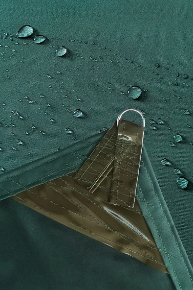 Branda Dünyası 2.5x4.5 Metre Su Geçirmez Dikdörtgen Gölgelik Kırmızı Oxford Kumaş - Resim 4