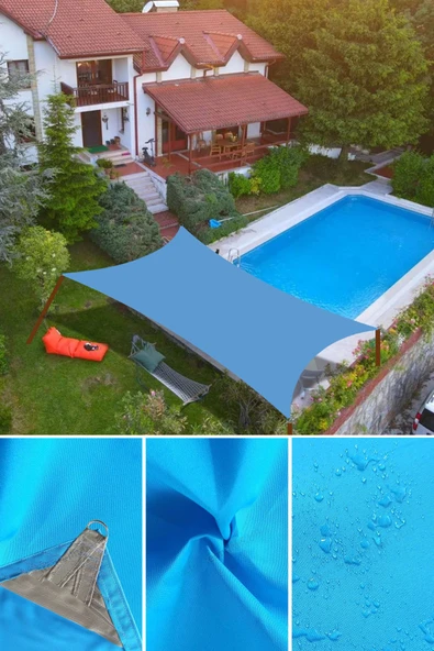 Branda Dünyası 1.5x2 Metre Su Geçirmez Dikdörtgen Gölgelik Kırmızı Oxford Kumaş ürün görseli