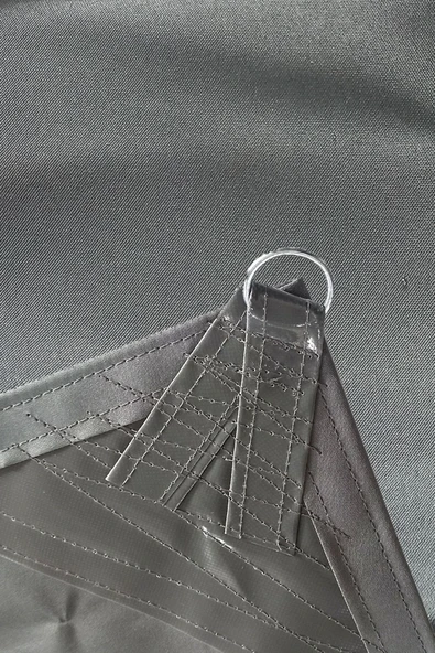 Branda Dünyası 4x5.5 Metre Su Geçirmez Dikdörtgen Gölgelik Kırmızı Oxford Kumaş - Resim 3