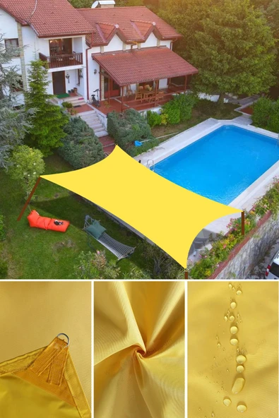 Branda Dünyası 1.5x5.5 Metre Su Geçirmez Dikdörtgen Gölgelik Kırmızı Oxford Kumaş ürün görseli