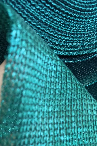 Branda Dünyası 70x1490 cm Yeşil Balkon Filesi - Yüzde 95lik Şeritli Halkalı File - Resim 2