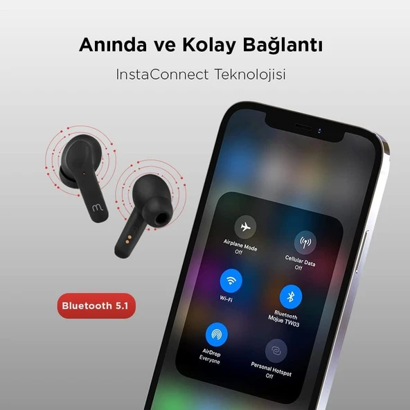 Mojue Tw03 TWS Kulak İçi Bluetooth Kulaklık Outlet - 3