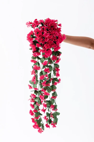 Yapay Çiçek Sarkan Begonvil Çiçeği 75 cm 22 Dal - 5
