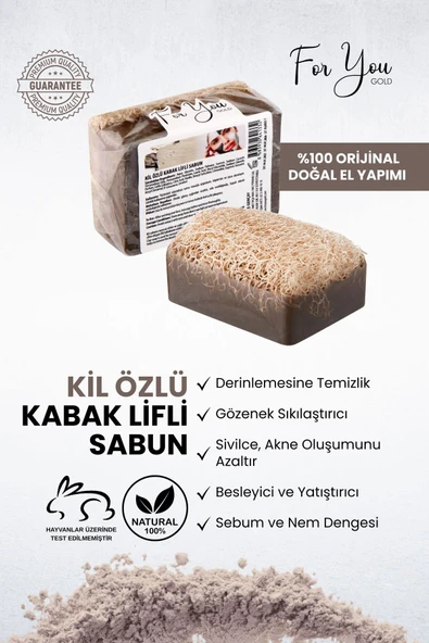 FOR YOU GOLD Kil Özlü Kabak Lifli Sabun