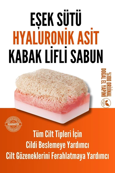 FOR YOU GOLD Doğal Kabak Lifli Eşek Sütü & Hyaluronik Asit Sabun - 6