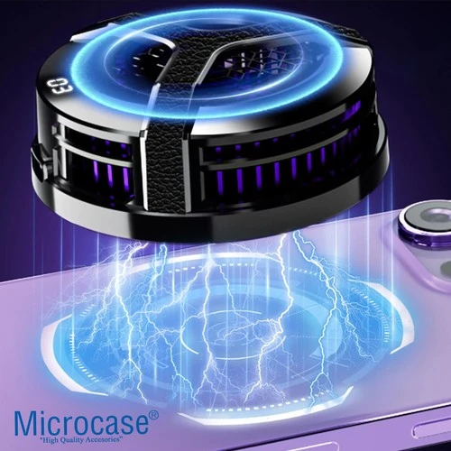 S9 Usb'den Manyetik Sıcaklık Göstergeli Rgb Işıklı Hızlı Soğutma Cep Telefonu Soğutucu Fan - 3