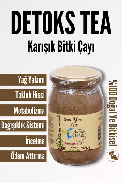 FOR YOU GOLD For You Tea Kilo Vermeye Yardımcı Detox Karışık Bitki Çayı ( Detoks Çay )