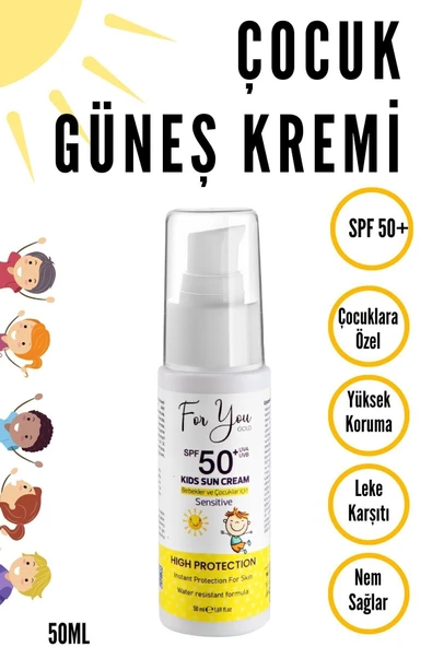 WASCO Bebek Ve Çocuklar Için Spf50+ Çok Yüksek Koruma Faktörlü Güneş Kremi - 3