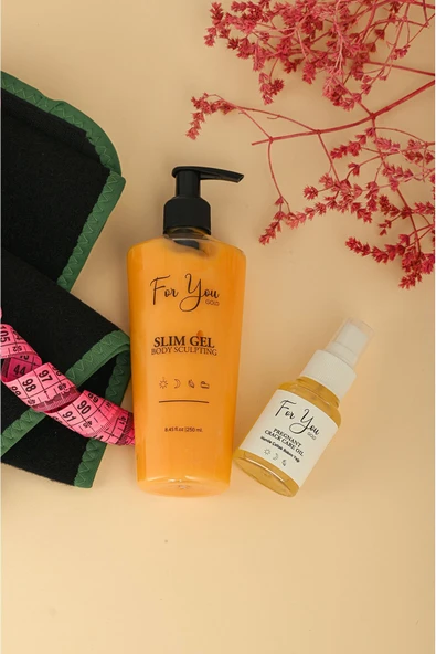 FOR YOU GOLD Slim Jel (slimgel) Selülit Jeli Ve Çatlak Oluşumunu Azaltmaya Yardımcı Çatlak Bakım Yağı&çatlak Seti - 7