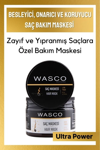 WASCO Professıonal Besleyici, Onarıcı Ve Koruyucu Saç Bakım Maskesi - 4
