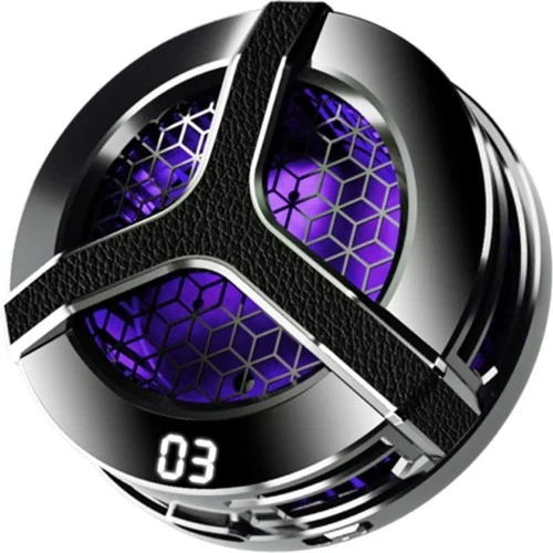 S9 Usb'den Manyetik Sıcaklık Göstergeli Rgb Işıklı Hızlı Soğutma Cep Telefonu Soğutucu Fan