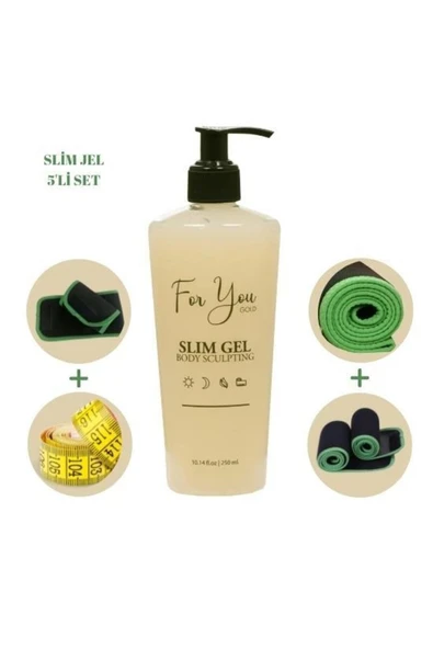FOR YOU GOLD Slim Jel Inceltici - - Sıkılaştırıcı - Toparlayıcı - Çatlak Ve Selülit Jeli 5'li Set - 2