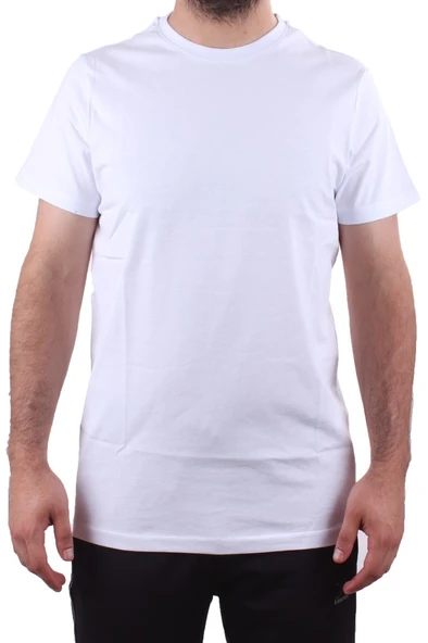 Twister Jeans 2300 Beyaz Günlük Pamuklu Basıc Bisiklet Yaka Erkek Tişört - 2