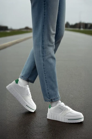 Lumberjack HELENE 5FX 101938601 Kadın Sneaker Ayakkabı Beyaz Yeşil 36-40 - 2