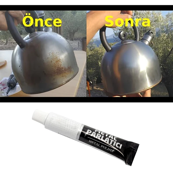Metal Parlatıcı 40 Gram Krem Temizle Parlat Koruma Nikel Gümüş Alüminyum Bakır Prinç Cilalama 1 Adet - 3
