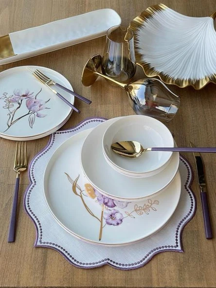 Yemek Takımı Modern Violet 24 Parça 6 Kişilik - 3