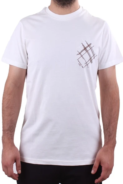 Twister Jeans 2319 Ekru Günlük Pamuklu Bisiklet Yaka Erkek Tişört - 2