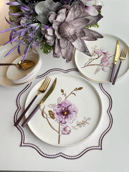 Yemek Takımı Modern Violet 24 Parça 6 Kişilik - 8