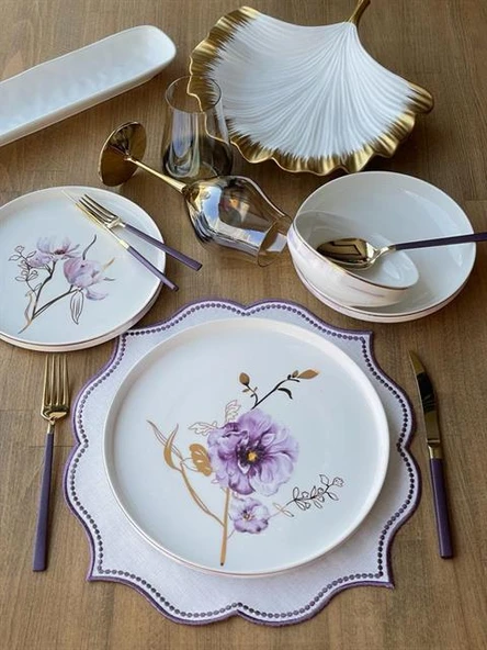 Yemek Takımı Modern Violet 24 Parça 6 Kişilik - 2