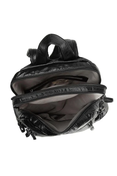 Yıkama Deri Orta Boy Kadın Sırt Çantası 21-K Barcelona 1846-7 - 6