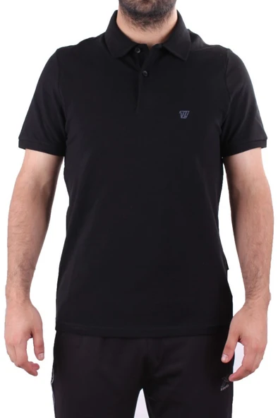 Twister 2341 Siyah Günlük Kısa Kol Normal Kesim Pamuklu Polo Yaka Erkek Tişört - 2