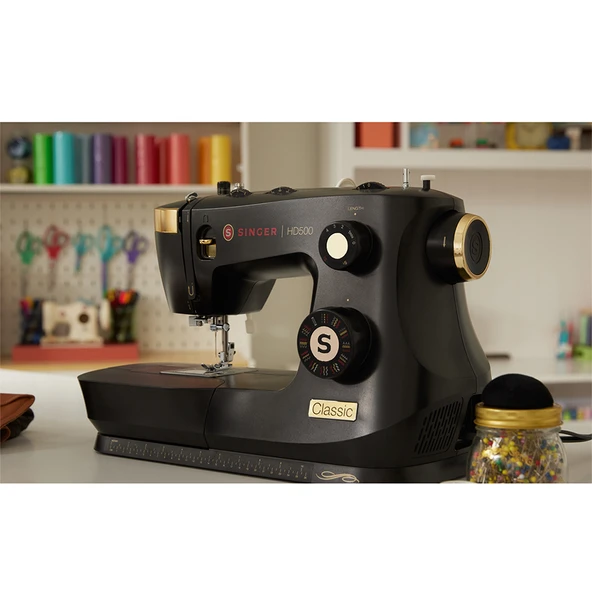 Singer HD500 Classic Gold Dikiş Makinesi - Siyah - 2