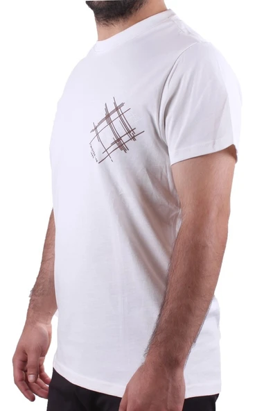 Twister Jeans 2319 Ekru Günlük Pamuklu Bisiklet Yaka Erkek Tişört - 3