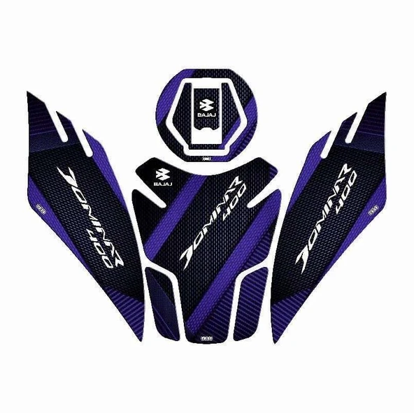 BAJAJ DOMiNAR 400 2017 - 2025 UYUMLU Tank Pad Set - 1