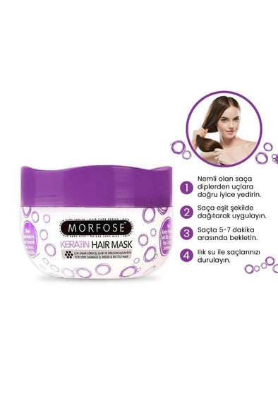 Morfose Saç Maskesi Keratin 500 ml - 3