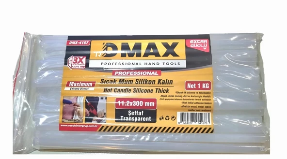 Dmax Sıcak Mum Silikon Şeffaf 11.2x300mm 1Kg - 1