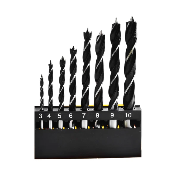 Ahşap Delme Matkap Ucu Set 8 'li Paket Ağaç Sunta Kartonpiyer Delme 3 4 5 6 7 8 9 10 mm Çap - 2