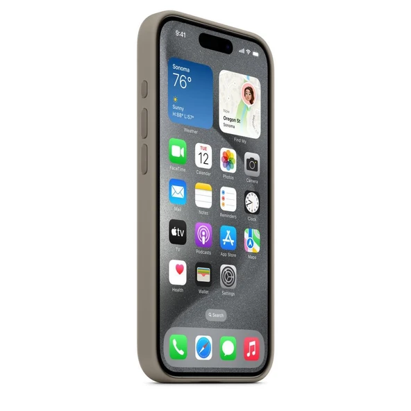 iPhone 15 Pro MagSafe Özellikli Silikon Kil Rengi Kılıf MT1E3ZM/A Teşhir - 3