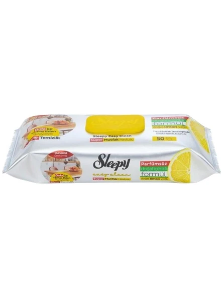 Sleepy Easy Clean Limon Yağlı Süper Mutfak Havlusu 50 yaprak ürün görseli