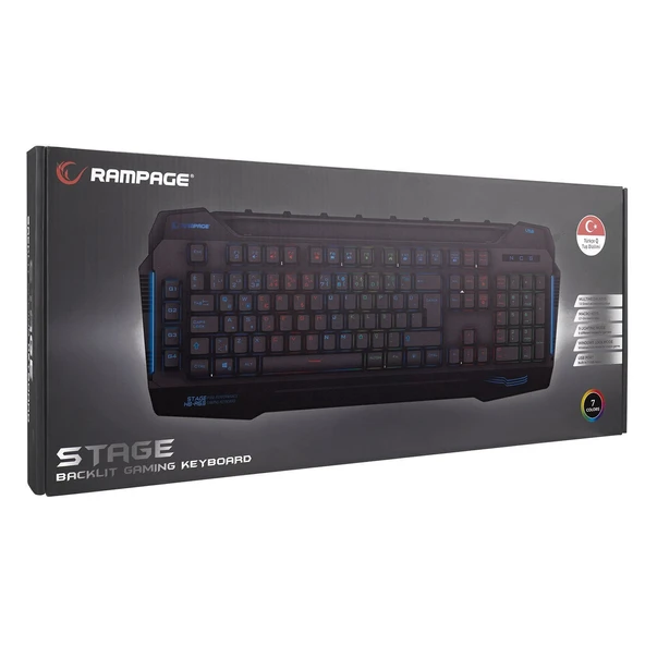 RAMPAGE KB-R63 STAGE RGB Q Gaming Oyuncu Klavyesi - 4