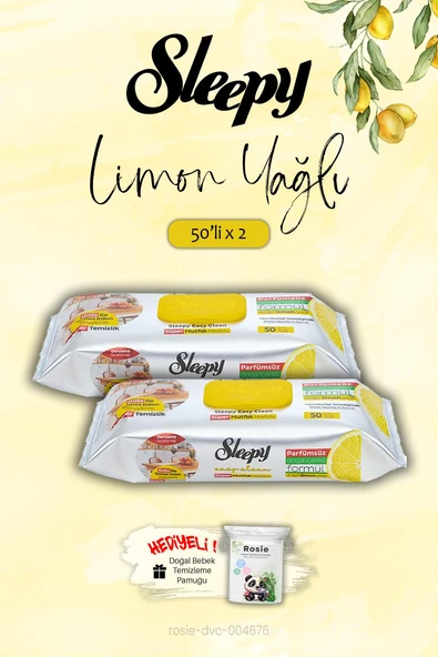 Mutfak Havlusu Limon Yağlı 2'li 50 Yaprak, ROSIE Hediye ürün görseli