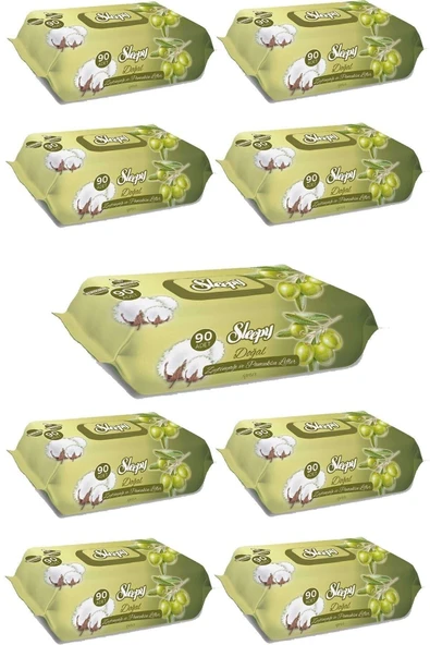 Sleepy Islak Mendil Zeytinyağlı 90 Lı X 9 (810 Yaprak) ürün görseli