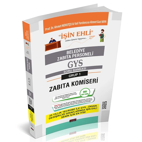 GYS Belediye Zabıta Personeli Zabıta Komiseri Soru Bankası Savaş Yayınları 2025 - 1