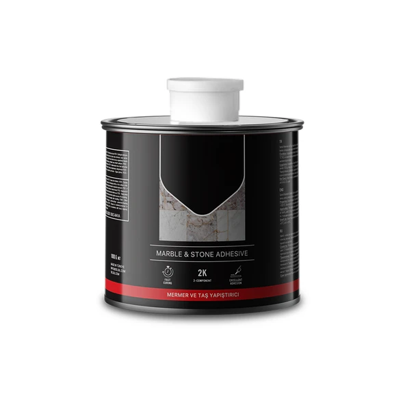 Mermer Granit Taş Fayans Çini Mozaik Beton Ahşap Yapıştırıcısı 250 gram Polyester Sentetik Reçine - 5