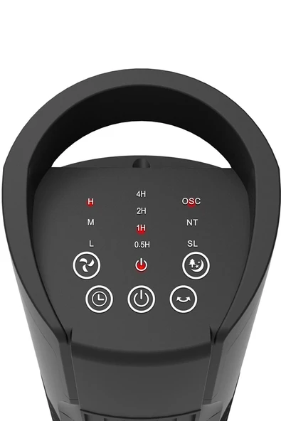 Dlc TST08-RF 50 Watt Kule Tipi Vantilatör Siyah - 2